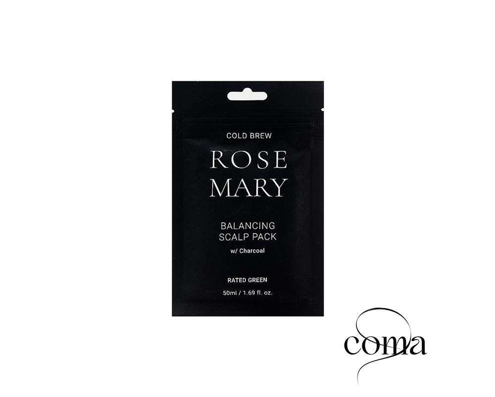 Відновлююча маска з соком розмарину Rated Green Rosemary Balancing Scalp Pack Charcoal 50ml