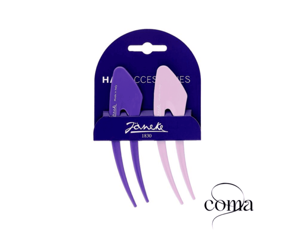 Заколки-шпильки для волосся фіолетова Janeke Big Hair Pins Violet L