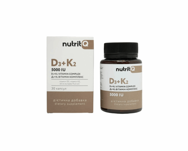 Комплекс вітаміну Full Force D3 + K2 5000 МО VITAMIN COMPLEX 5000 IU