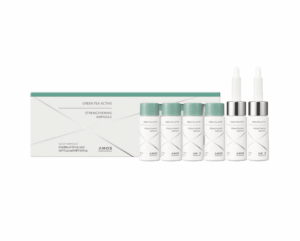 Ампули проти випадіння волосся AMOS Professional Green Tea Active Strengthening Ampoule 6х20 ml