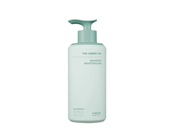 Зволожувальний шампунь для тонкого волосся AMOS Professional The Green Tea Shampoo Moisturizing 500 ml
