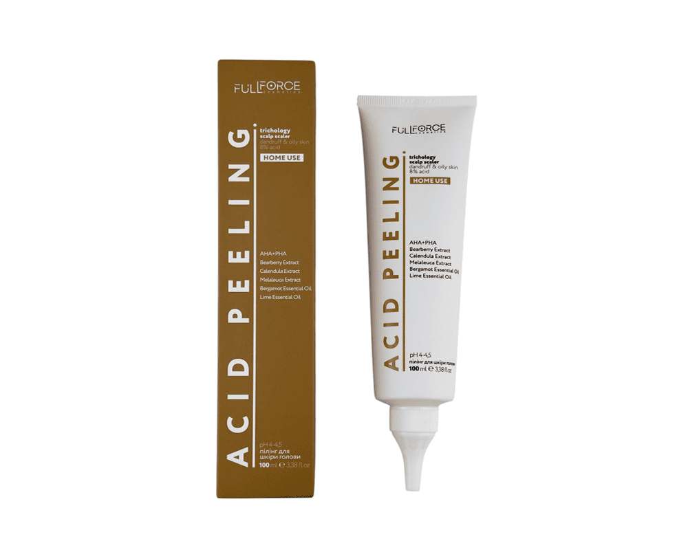 Кислотний пілінг Full Force Trichology Scalp Scaler 8% Acid HOME 100ml