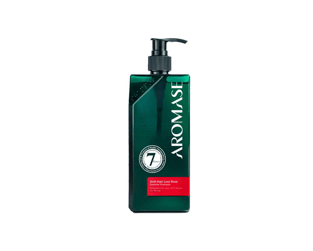 Шампунь для тонкого та ослабленого волосся з екстрактом троянди Aromase Anti-Hair Loss Rose Essential Shampoo 400 ml