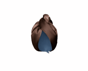 Шовковий тюрбан для вологого волосся Molodo Mulberry та мікрофібри Коричневий