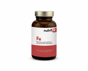 Залізо баланс комплекс NutritQ Iron Balanced Complex 30 капсул